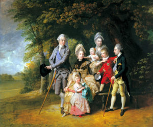 Queen Charlotte with members of her family