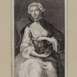 Flora Macdonald (1722-1790); Jacobite Heroine 5 1/2x 3 3/8 Portrait of Flora Macdonald seated, holding a miniature of Prince Charles on a ribbon.