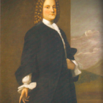 Benjamin Franklin, c. 1746, in a painting by Robert Freke.