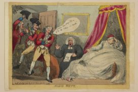 The only known satirical cartoon depicting the King during his illness of 1788-9